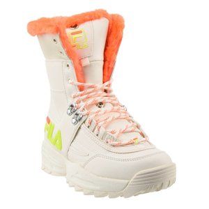 Women's Fila Disruptor Boot Shearling Fur Women's Winter Fashion [5HM00564-130]